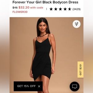 Lulus forever your girl dress